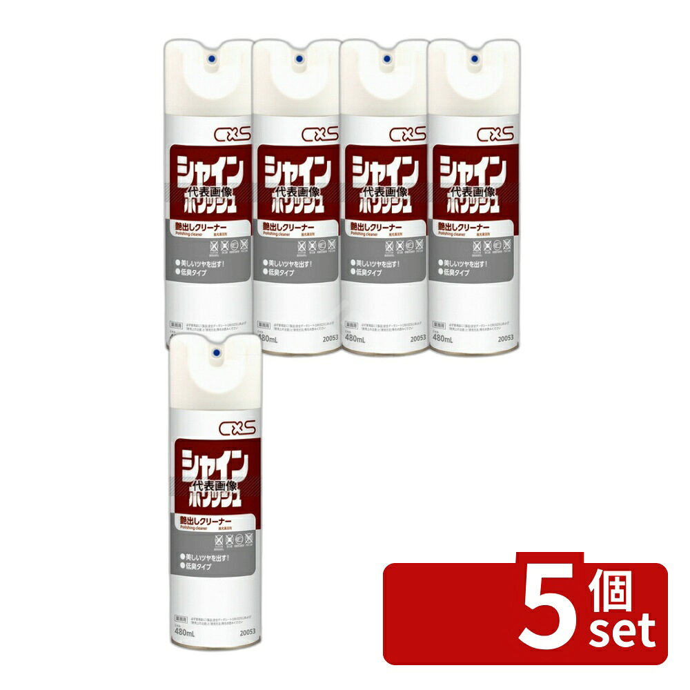 【5個セット】シーバイエス シャインポリッシュ 480ml 480ml φ65×H220 清掃/衛生用品 No.8550410