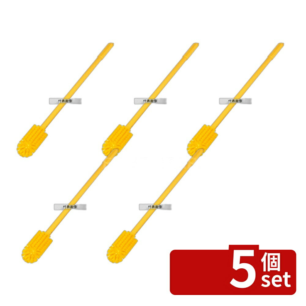 【5個セット】カーライル ミキサーブラシ L イエロー 40006-C04 清掃/衛生用品 No.7029131