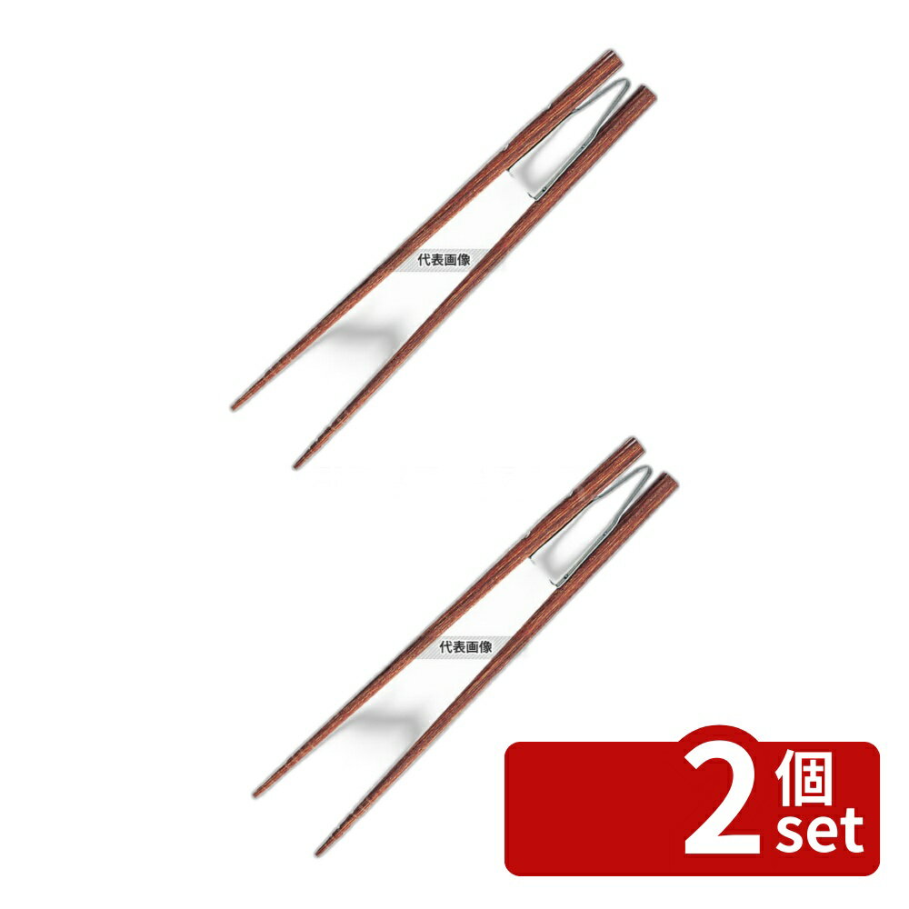 【2個セット】青芳 らくらくオ箸 スベリ止め付 (ピンセットタイプ) No.521 22.5cm 全長:225 No.7497201