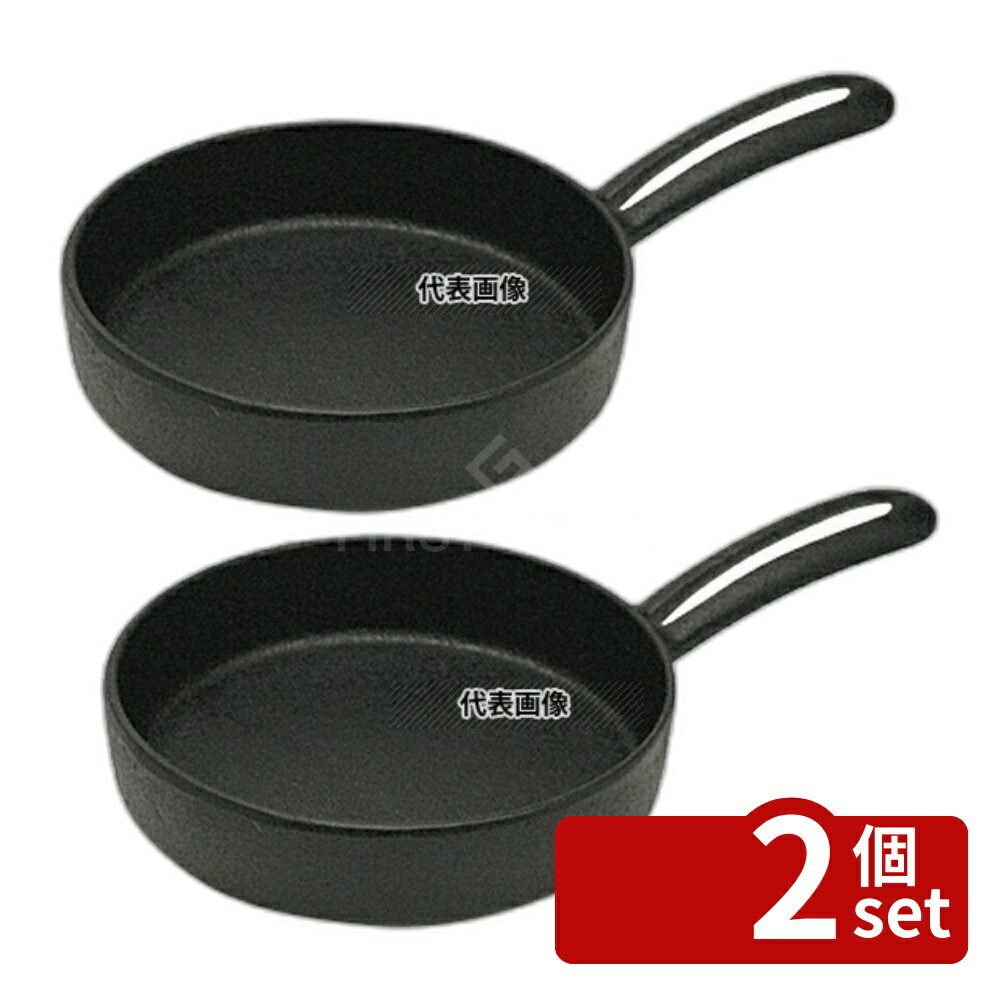 【2個セット】アサヒ スキレットフライパン 14cm A-145 145×145×235 No.7627000