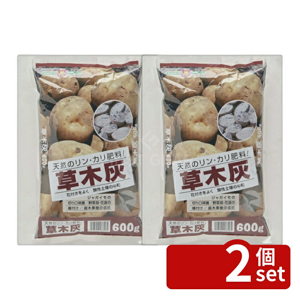 【2個セット】こうじや 草木灰 600g