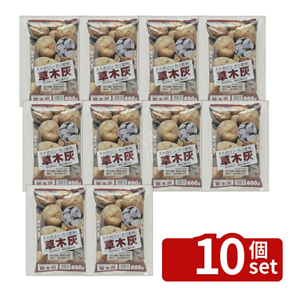 【10個セット】こうじや 草木灰 600g