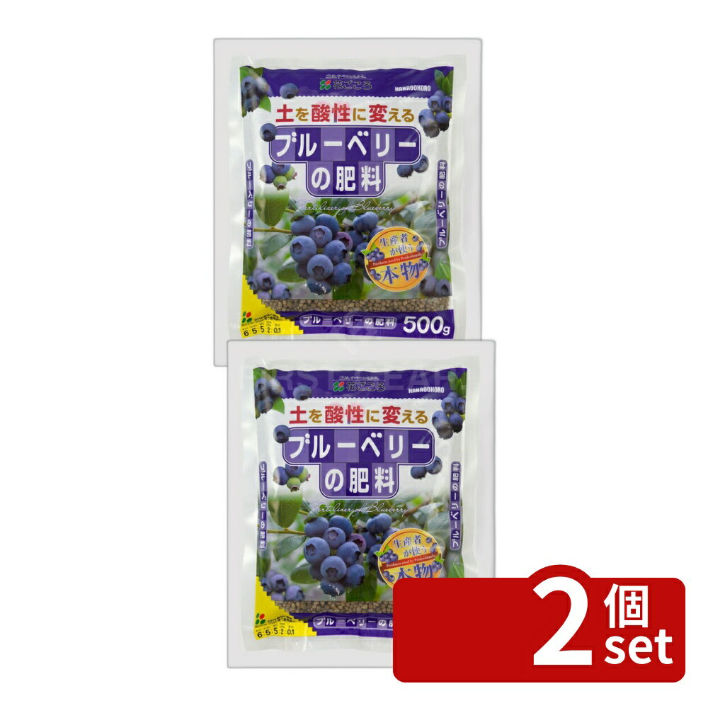 【2個セット】花ごころ ブルーベリーの肥料 500g [4977445053402]