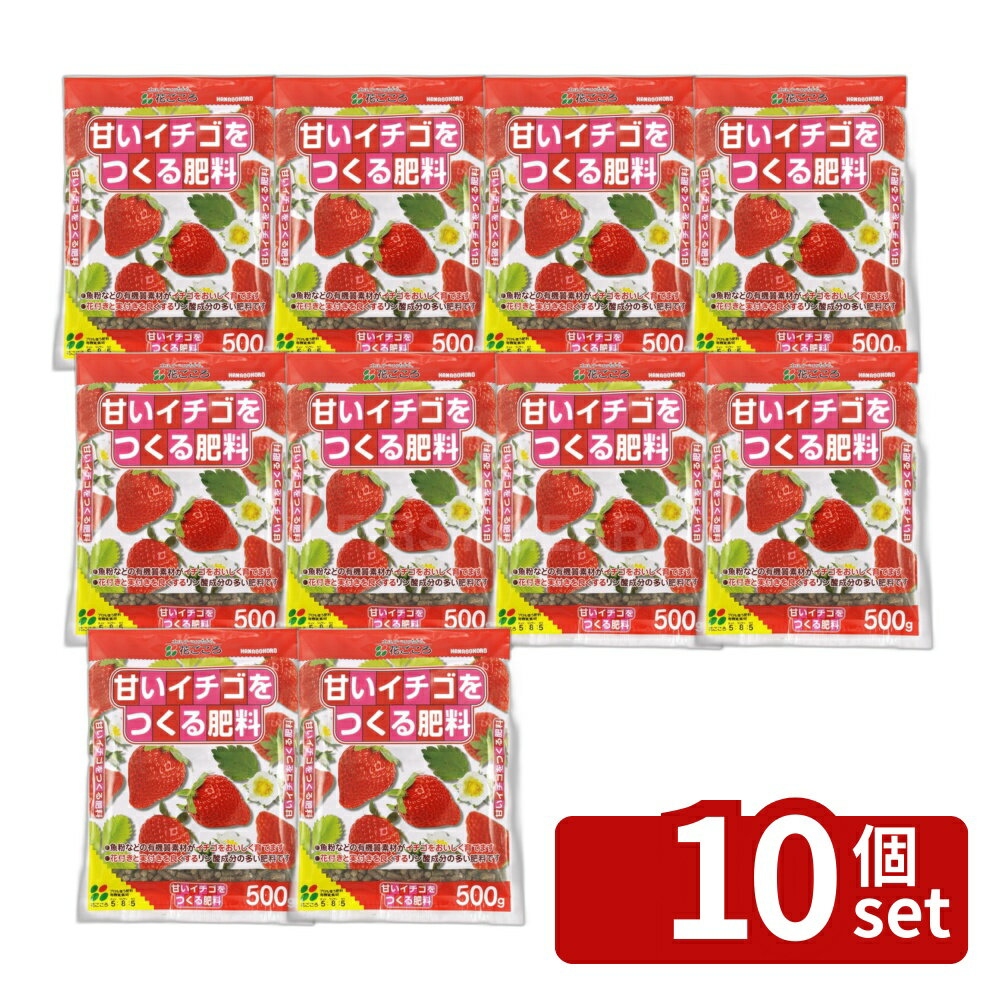 【10個セット】花ごころ 甘いイチゴを作る肥料 500g [4977445053709]