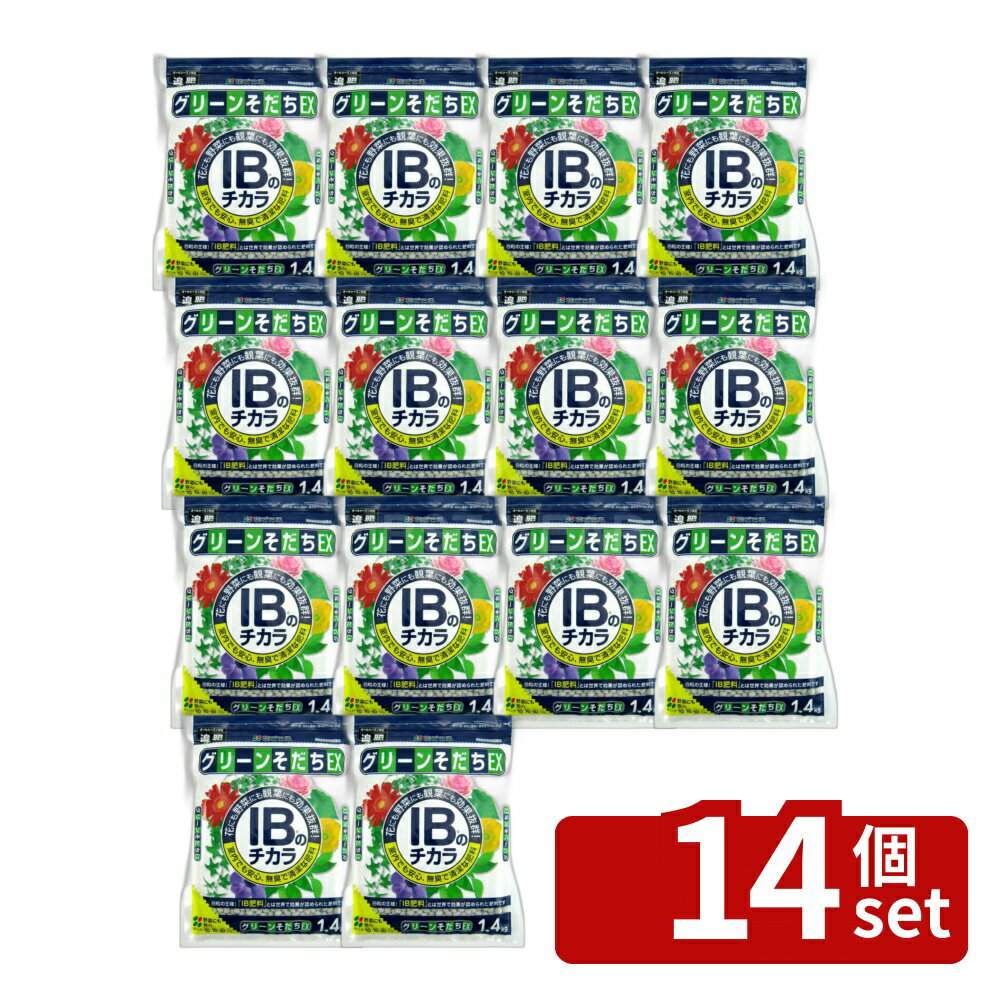 Other - 【14個セット】花ごころ IBのチカラグリーンそだちEX 1.4kg 肥料 [4977445054003]