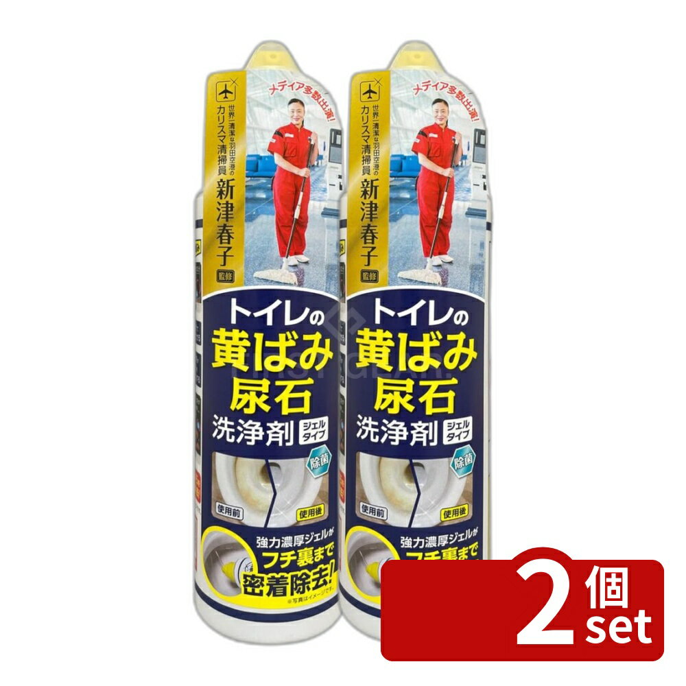 【2個セット】アイオン トイレの黄ばみ尿石洗浄剤ジェルタイプ177-W | トイレの黄ばみ 尿石 洗浄剤 ジェルタイプ 除菌 消臭 トイレ掃除 酸性 トイレクリーニング 便器掃除 ヌリコクリーナー 日本製 整理整頓 クリーナー 汚れ落とし トイレ洗剤 フチ裏 床用 密着 効果的