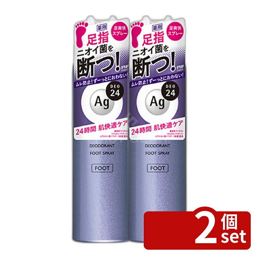 【2個セット】ファイントゥデイ エージーデオ24 フットスプレー L [単品内容量/142g] | エージーデオ24 フットスプレー無香料 足用 スプレー 速効性 殺菌 イソプロピルメチルフェノール 高密着処方 ヒアルロン酸パウダー 白くならない 汗吸着パウダー