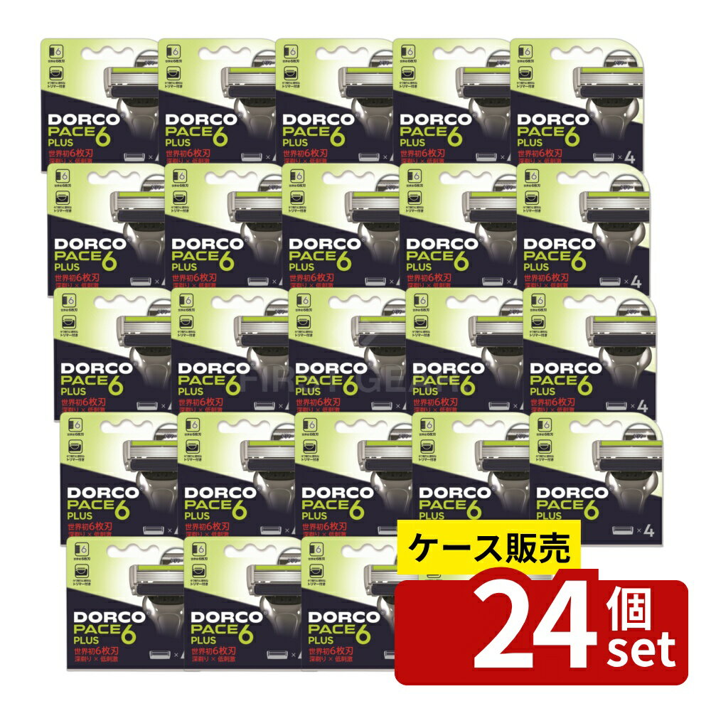 ＼レビュー特典有／【箱売り 24個セット】 ドルコ ドルコPACEPlus替刃 [単品内容量/4個] | ドルコ PACE6プラス カミソリ 替刃 ヒゲ剃り スムーザー トリマー アロエ ビタミンE ラベンダー メンズシェーバー ショートバリカン シェービング用品