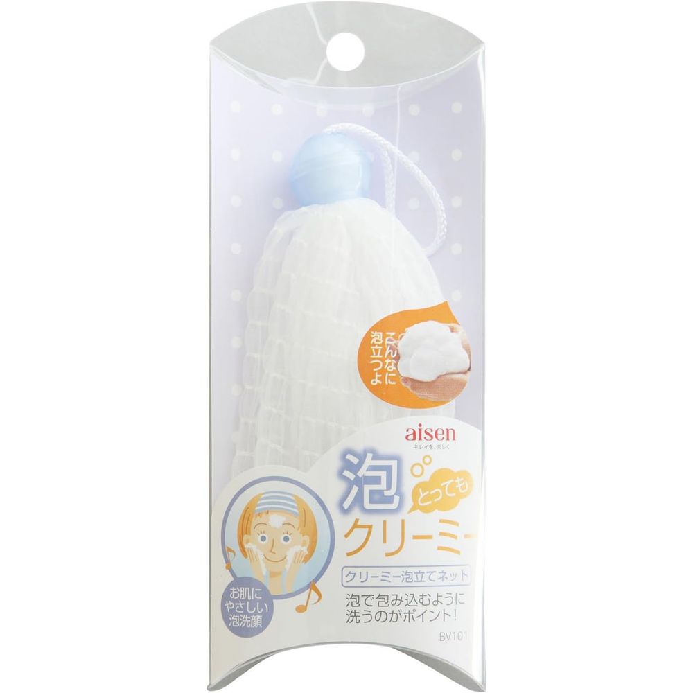 アイセン アイセン クルーミー泡立てネット BV101 | クリーミー泡立てネット 泡立てネット アイセン 洗顔ネット 泡立て器 シャンプー泡立て セラミック泡立て ヘアケア泡立て 洗顔料泡立て ソープ泡立て メイク落とし泡立て 泡立て工具 スキンケア泡立て