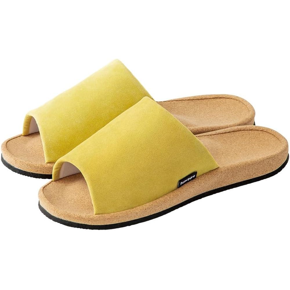 アルファックス Fumippa 01 メガ L マスタード | メガサンダル マスタード スリッパ 健康スリッパ 足裏マッサージ 足裏刺激 土踏まず 指圧 竹踏み リフレッシュ レディースサンダル ヘルシールームサンダル 足つぼサロン 足裏リラックス メガタイプ