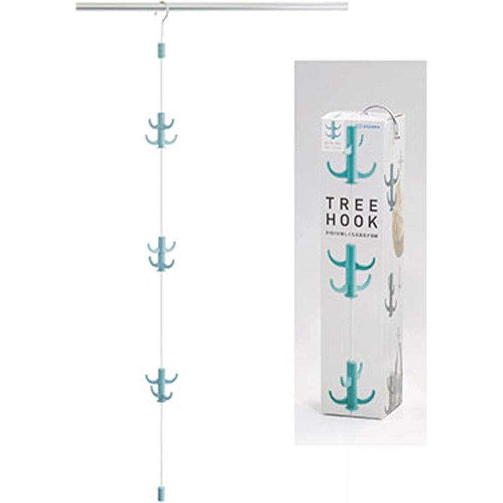 あおぞら ツリーフック スモーキーブルー | スモーキーブルー ツリーフック 収納 インテリア小物 クローゼット つるす キッズ お片づけ 吊るす収納 収納グッズ 片付け便利 グッズ おしゃれ収納 フック 壁掛け収納 空間収納 おもちゃ収納 カバン収納 キッズ収納