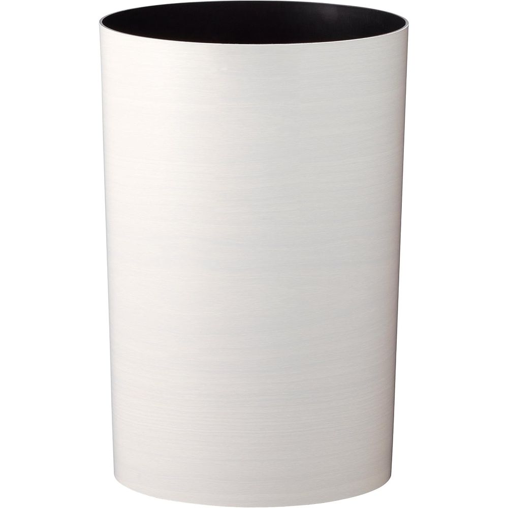 アスベル ルクレール木目調くず入Mホワイト | ホワイト ゴミ箱 おしゃれ ルクレール 木目調 くず入れ 丸型 シンプル リビング キッチン フタなし 新生活 ルクレール木目調くず入れ 屑入れ インテリア 木目調M 8200ml ポリプロピレン フローリング 収納