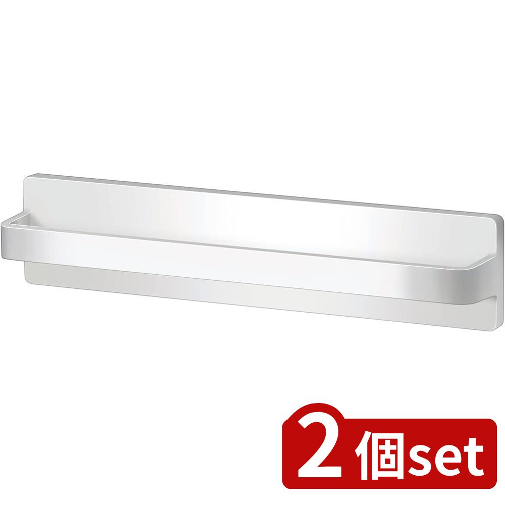 2個set アスベル ポゼ タオルバー(吸着シート)WH | ポゼ タオルバー タオルハンガー 吸着シート キッチン収納 タオル掛け ホワイト 強力吸着 浮かせ...