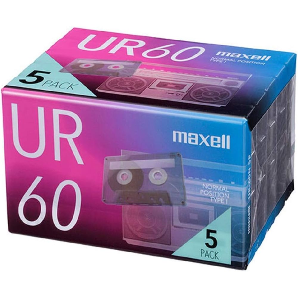 maxell カセットテープ | カセットテープ maxell UR-60N 録音用 60分 5本セット ノーマルポジション オ..