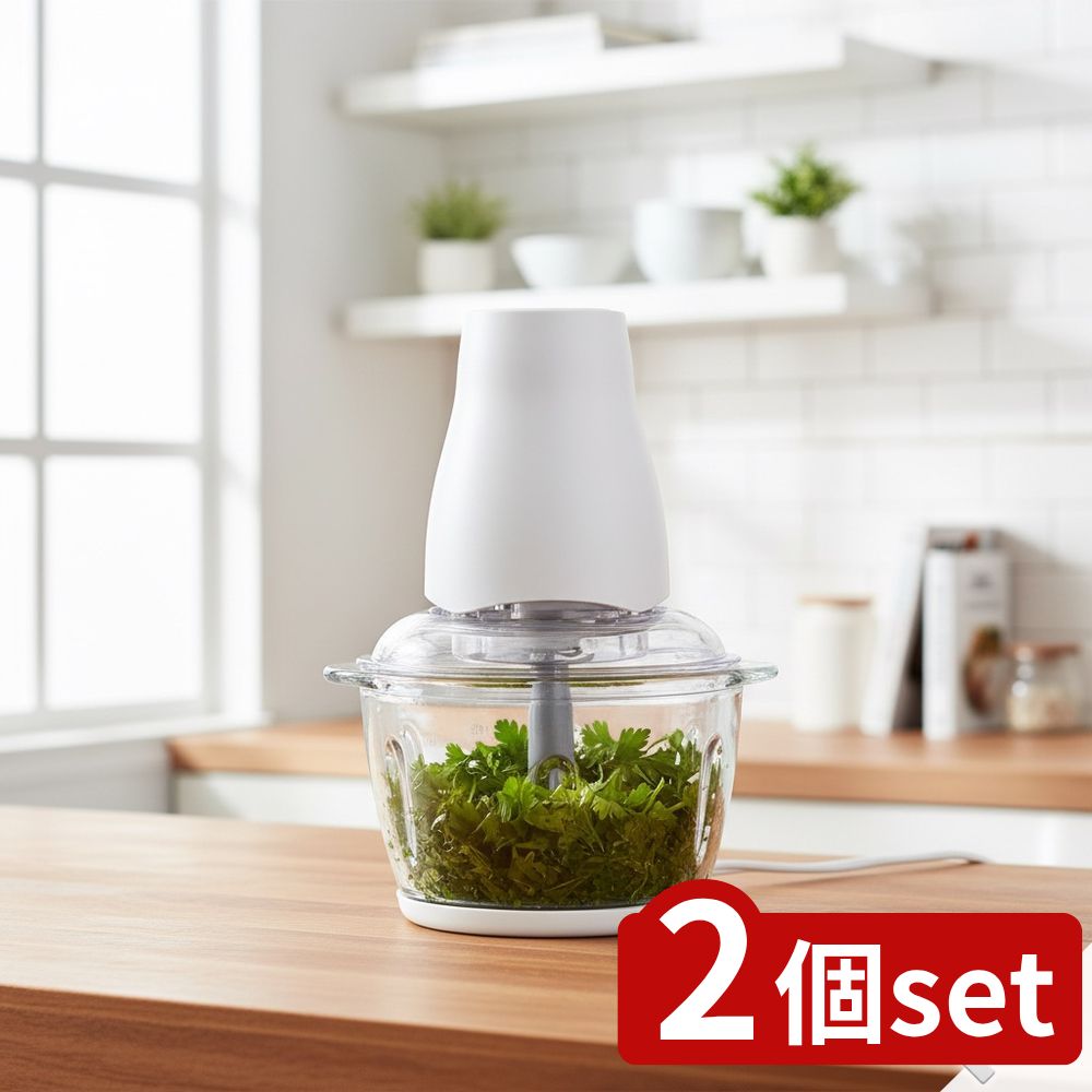 【2個セット】 マカフル らく洗いフードプロセッサー (1台) | フードプロセッサー らく洗い ガラス容器..