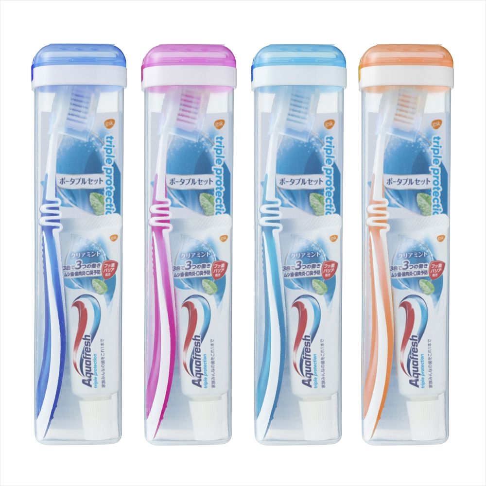＼レビュー特典有／Haleon アクアフレッシュトラベルソフトケース [単品内容量/1個] | アクアフレッシュ 歯磨き アクアフレッシュ トラベルソフト オーラルケア ケース フッ素歯磨き ハブラシ 携帯ケース 医薬部外品 歯磨き粉 ヘルスケア