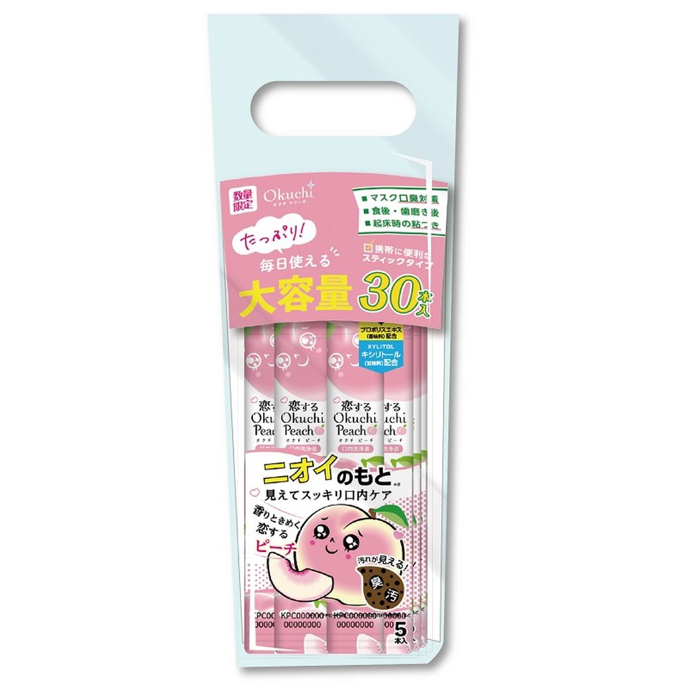 ビタット 恋するピーチスタンドパック [単品内容量/30本] | ビタットジャパン マウスウォッシュ 口内ケア 洗口液 恋するピーチ オクチシリーズ スタンドパック ピーチフレーバー スティックタイプ 口腔ケア デンタルケア