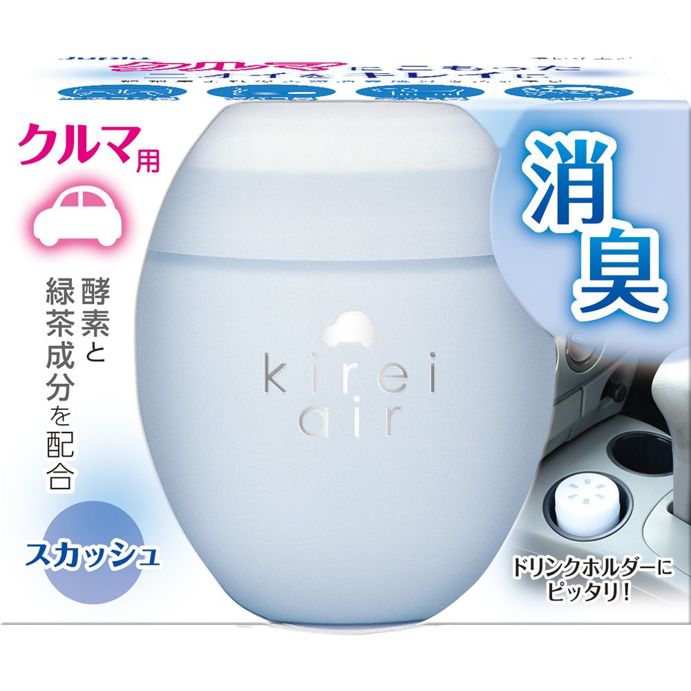 晴香堂 キレイエア スカッシュ [単品内容量/95g] | クルマ用芳香剤 車用消臭剤 消臭剤 芳香剤 サイダー..