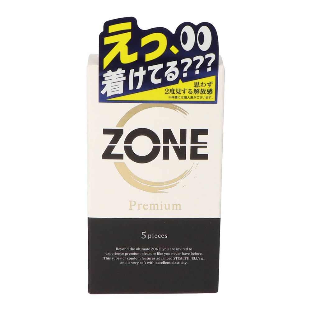 ジェクス ZONE Premium(ゾーンプレミアム) [単品内容量/5個] | ZONE プレミアム コンドーム 潤滑ゼリー 密着感 フィット感 男性用避妊具 コンドームセット まとめ買い ゾーンコンドーム 検索 コンドーム購入