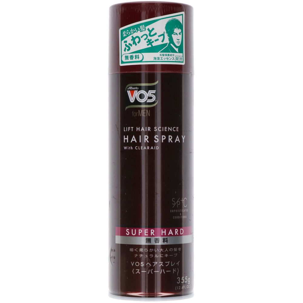 ＼レビュー特典有／サンスター VO5フォアMENヘアスプレイスーパーハード無香料 [単品内容量/355g] | サンスター ヘアスプレー ヴイオーファイブ for MEN ヘアケア 無香料 スーパーハード スタイリング サラッと仕上がり 超微粒子