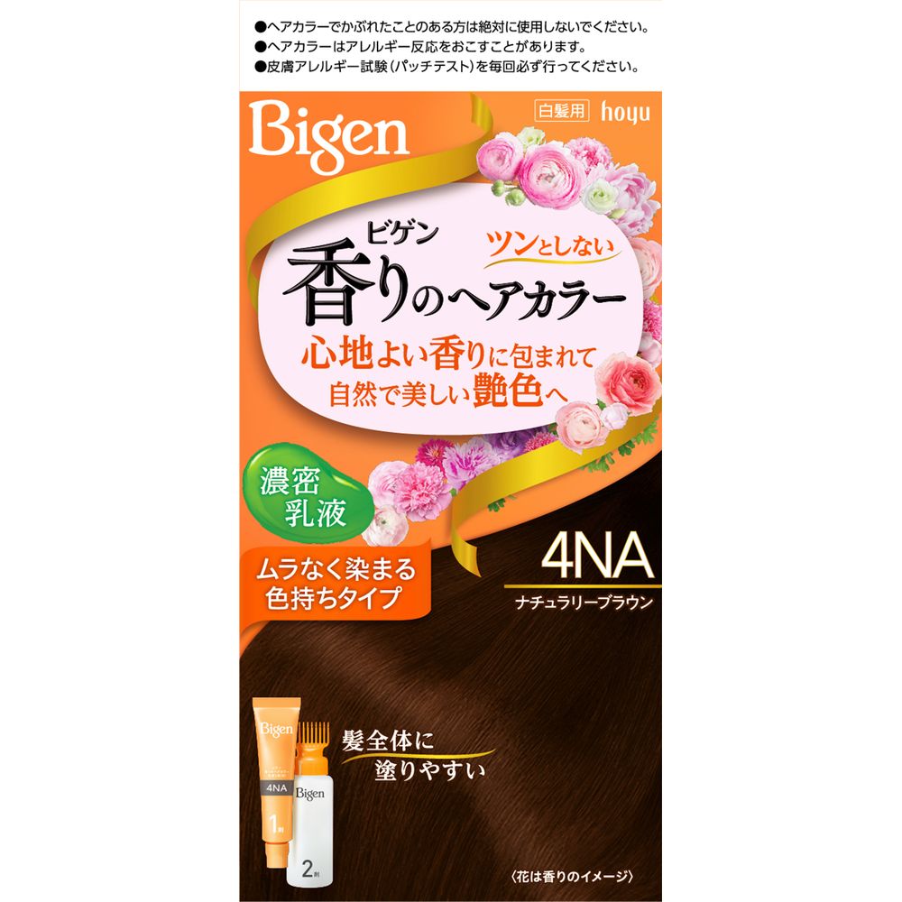 ＼レビュー特典有／ホーユー ビゲン 香りのヘアカラー 乳液 4NA ナチュラリーブラウン [単品内容量/1個..