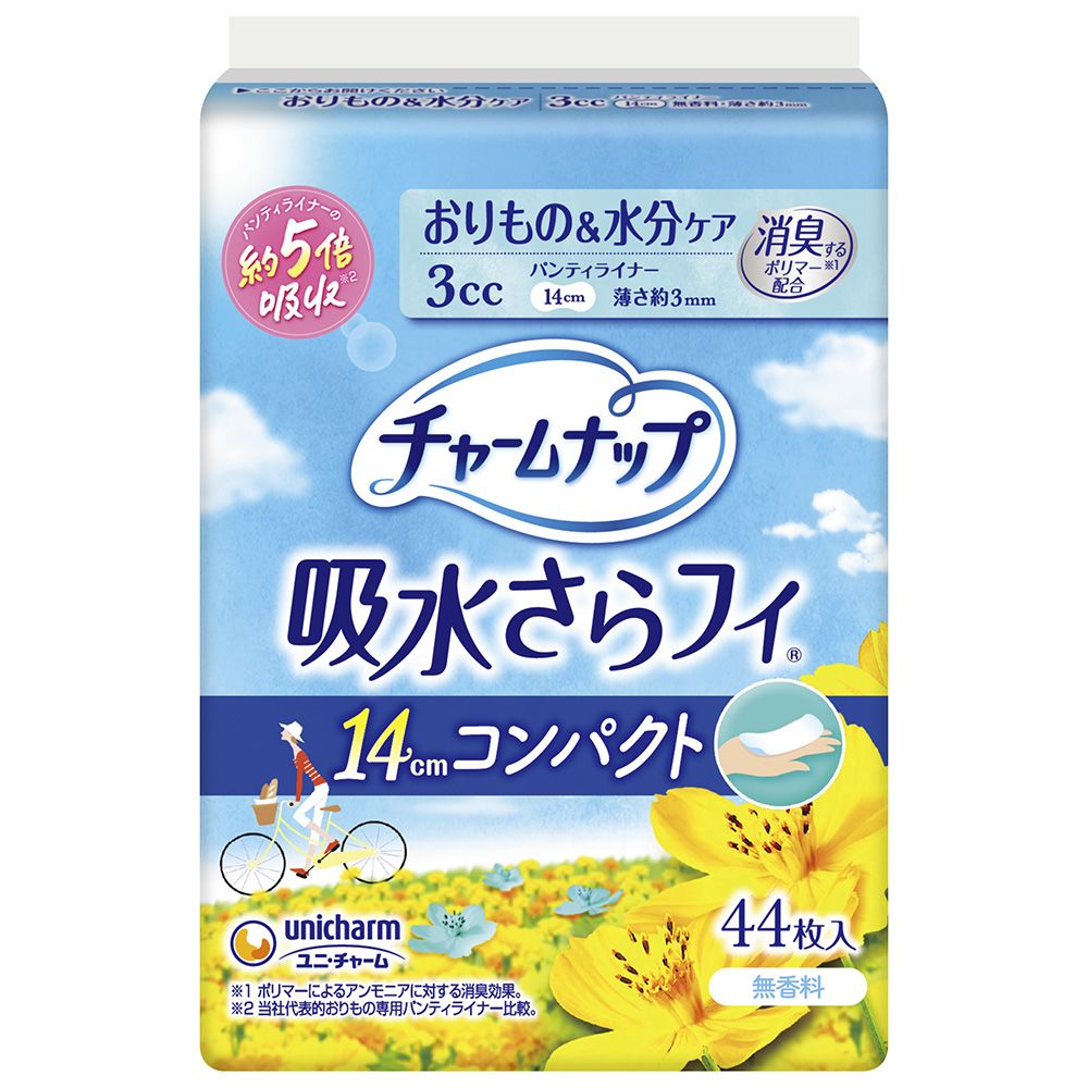 ユニ・チャーム チャームナップ吸水さらフィパンティライナーコンパクト無香 [単品内容量/44枚] | チャ..