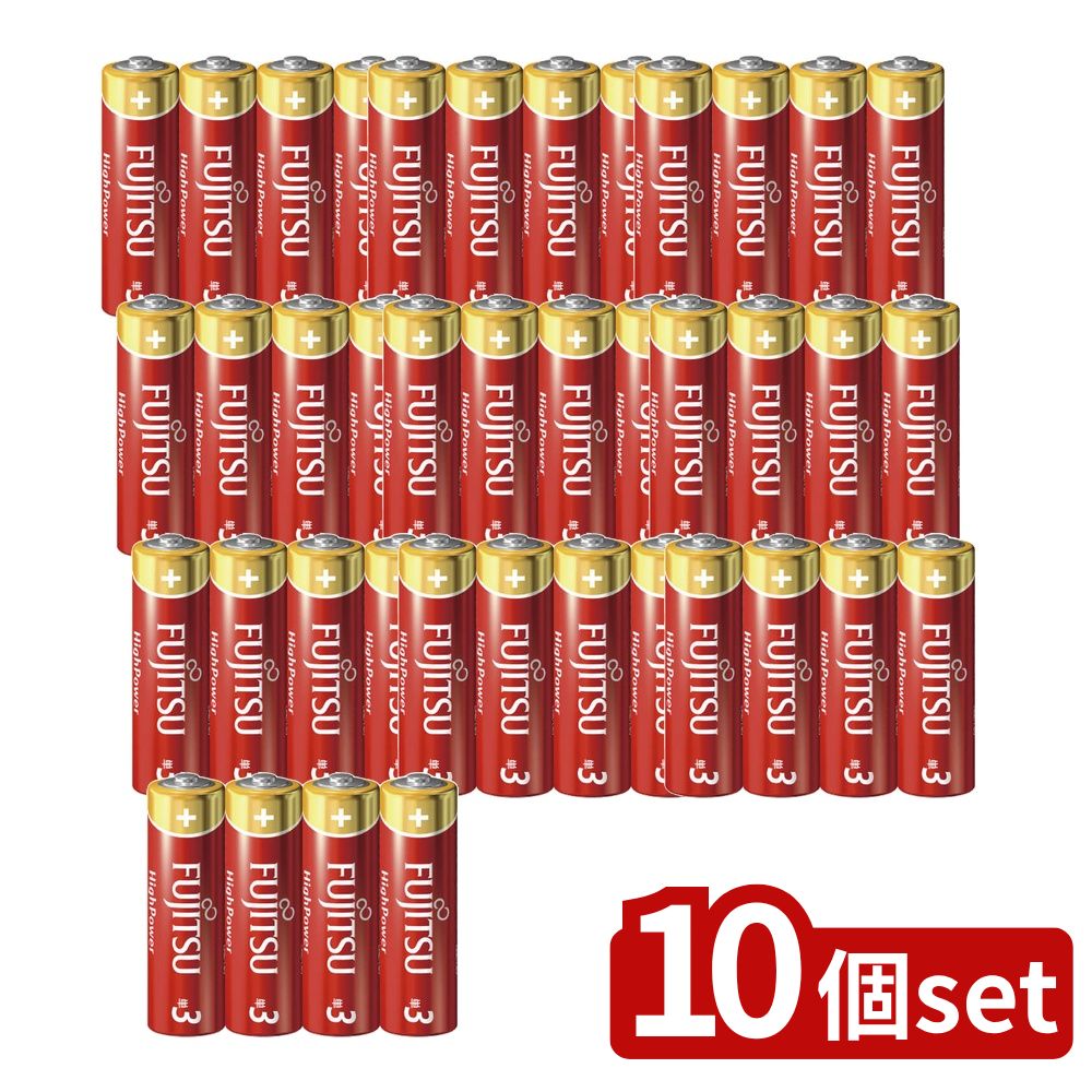 【10個セット】 FDK 富士通ハイパワー単3 LR6FH(4S) [単品内容量/4本] | FUJITSU 単3電池 ハイパワー ..