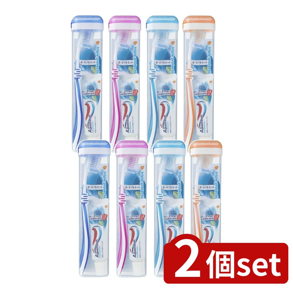 【2個セット】 Haleon アクアフレッシュトラベルソフトケース [単品内容量/1個] | アクアフレッシュ 歯磨き アクアフレッシュ トラベルソフト オーラルケア ケース フッ素歯磨き ハブラシ 携帯ケース 医薬部外品 歯磨き粉 ヘルスケア