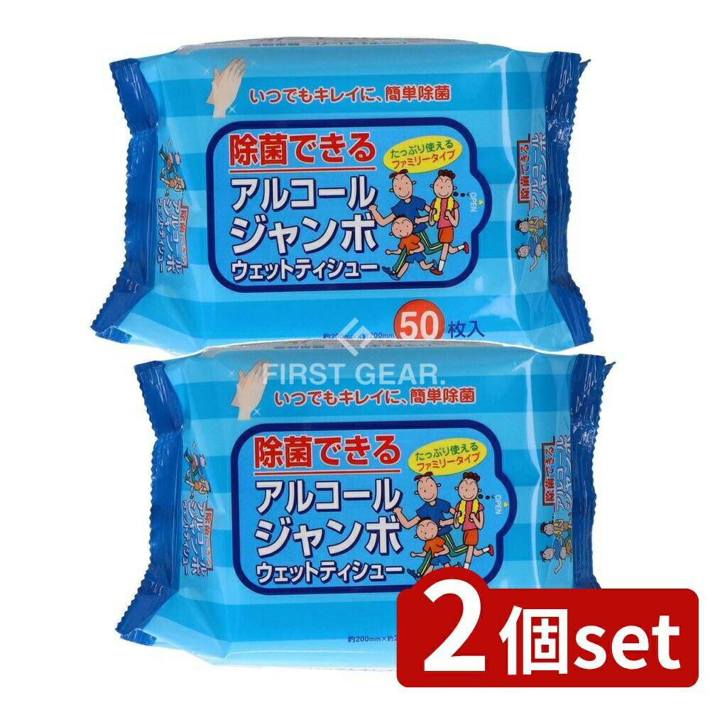 ＼レビュー特典有／【2個セット】 ペーパーテック アルコールジャンボウェットティッシュ [単品内容量/..