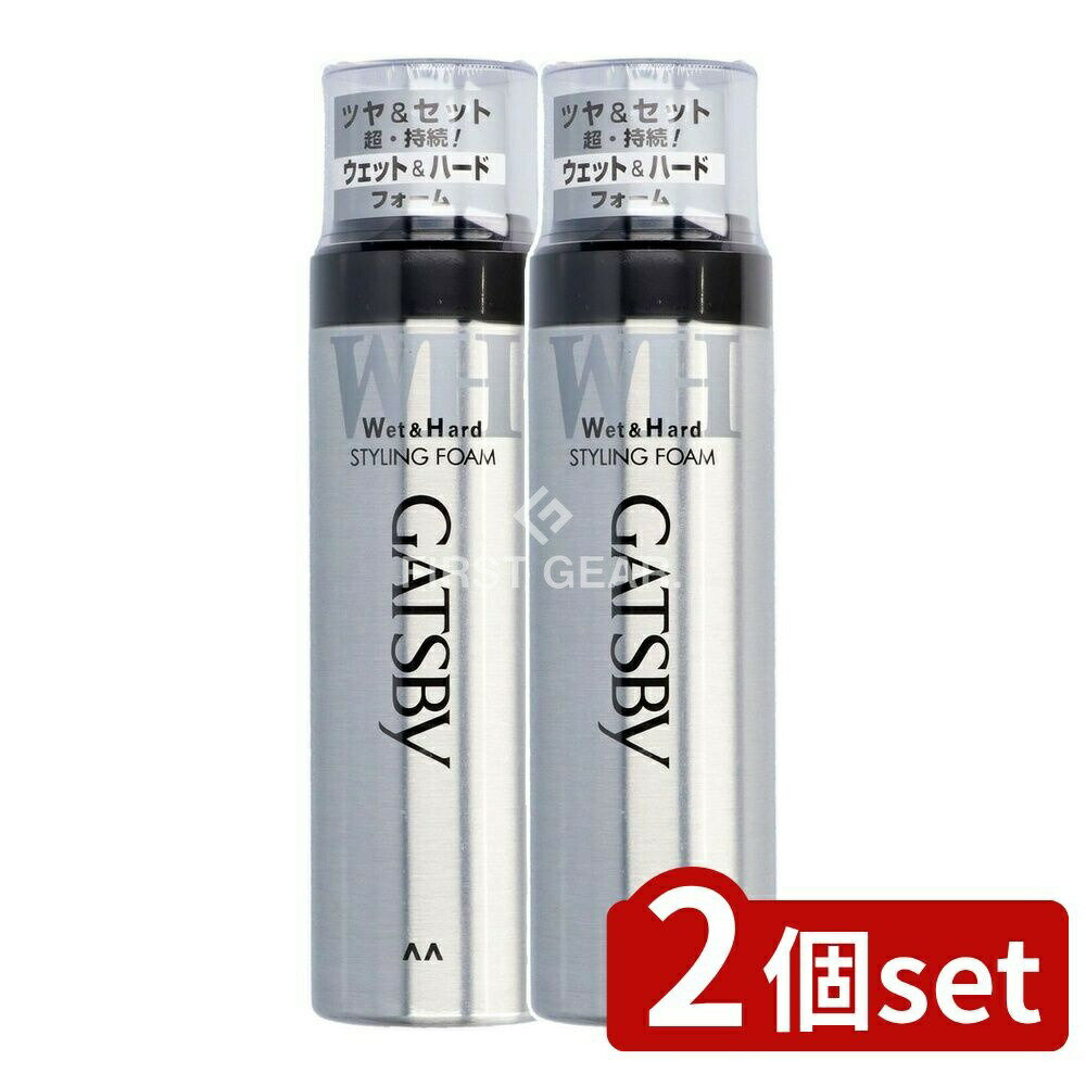 【2個セット】 マンダム ギャツビー スタイリングフォーム ウェット&ハード [単品内容量/185g] | ギャツビー スタイリング剤 スタイリングフォーム ヘアスタイル 髪型 ウェット ツヤ ヘアケア マンダム トリートメント 成分 自然なスタイル