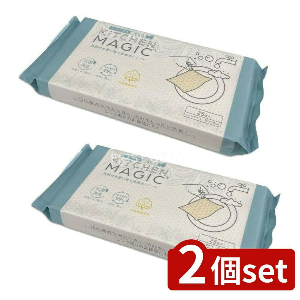 ＼レビュー特典有／【2個セット】 九州フラワーサービス キッチンマジックレギュラー [単品内容量/25枚..