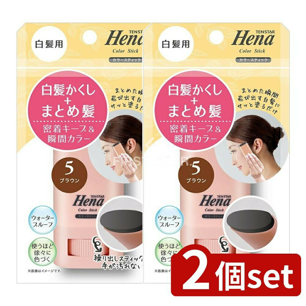 【2個セット】 ミマスクリーンケア テンスター 白髪用カラースティック ブラウン [単品内容量/15g] | ..
