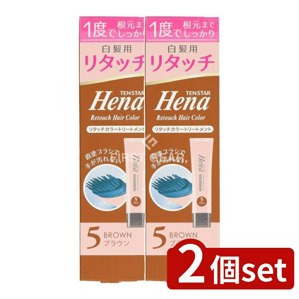 【2個セット】 ミマスクリーンケア テンスターヘナ リタッチカラートリートメント ブラウン [単品内容..