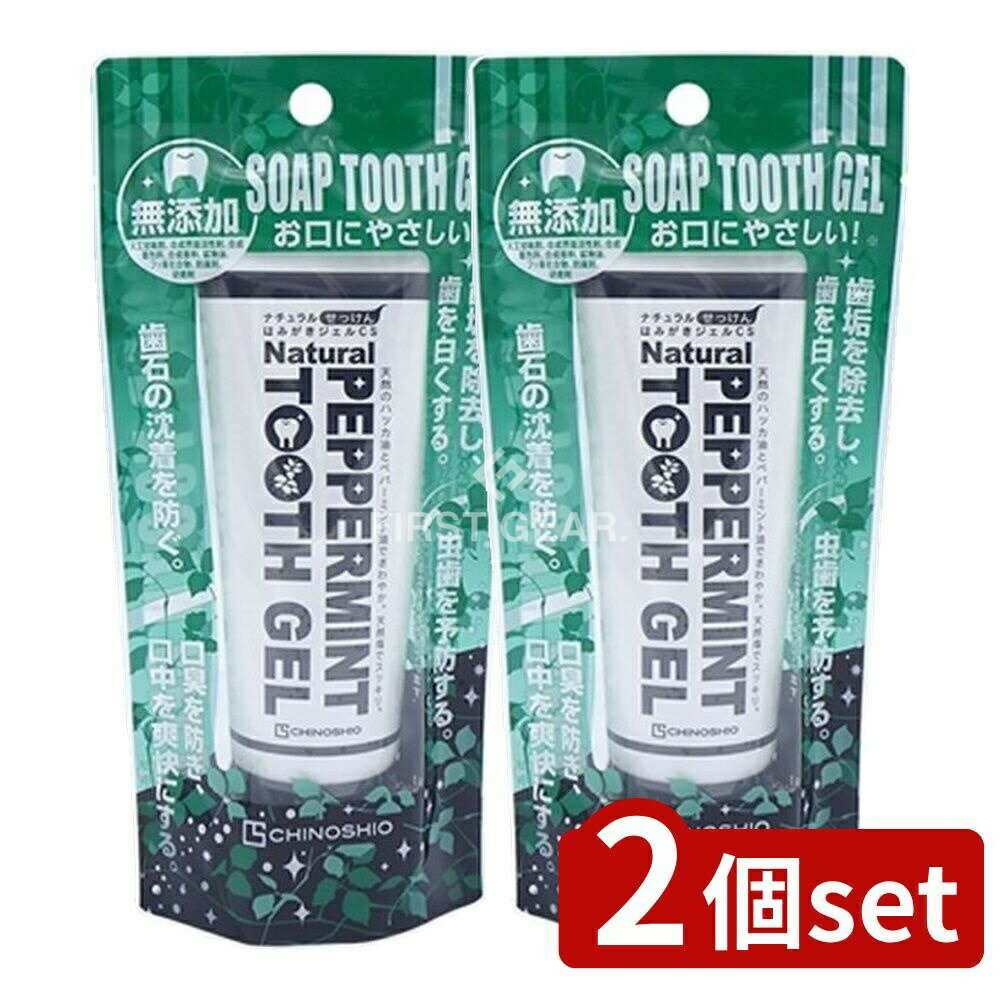 ＼レビュー特典有／【2個セット】 地の塩社 ナチュラルせっけんはみがきジェル [単品内容量/80g] | 地の塩社 ナチュラルせっけん はみがきジェル 歯ブラシ ジェルハミガキ ナチュラルせっけん 無添加せっけん 天然塩 ハッカ油 化粧品 自然派せっけん 日本製