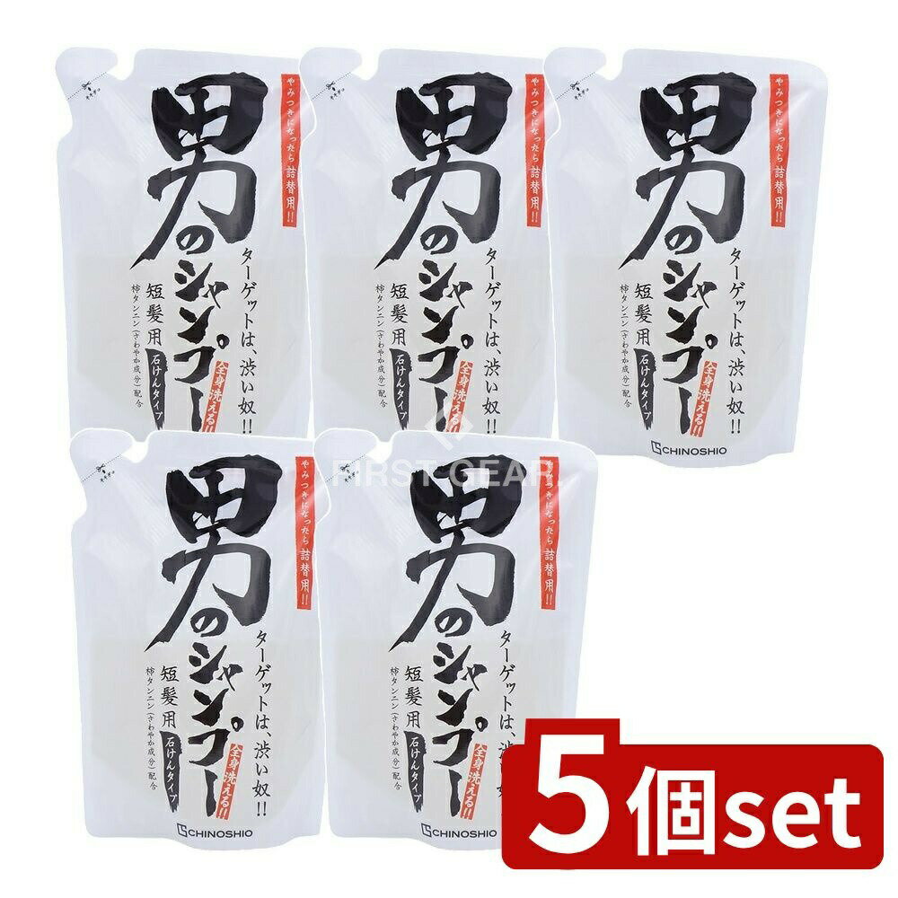 ＼レビュー特典有／【5個セット】 地の塩社 男のシャンプー 詰替用 [単品内容量/250ml] | 地の塩社 男..
