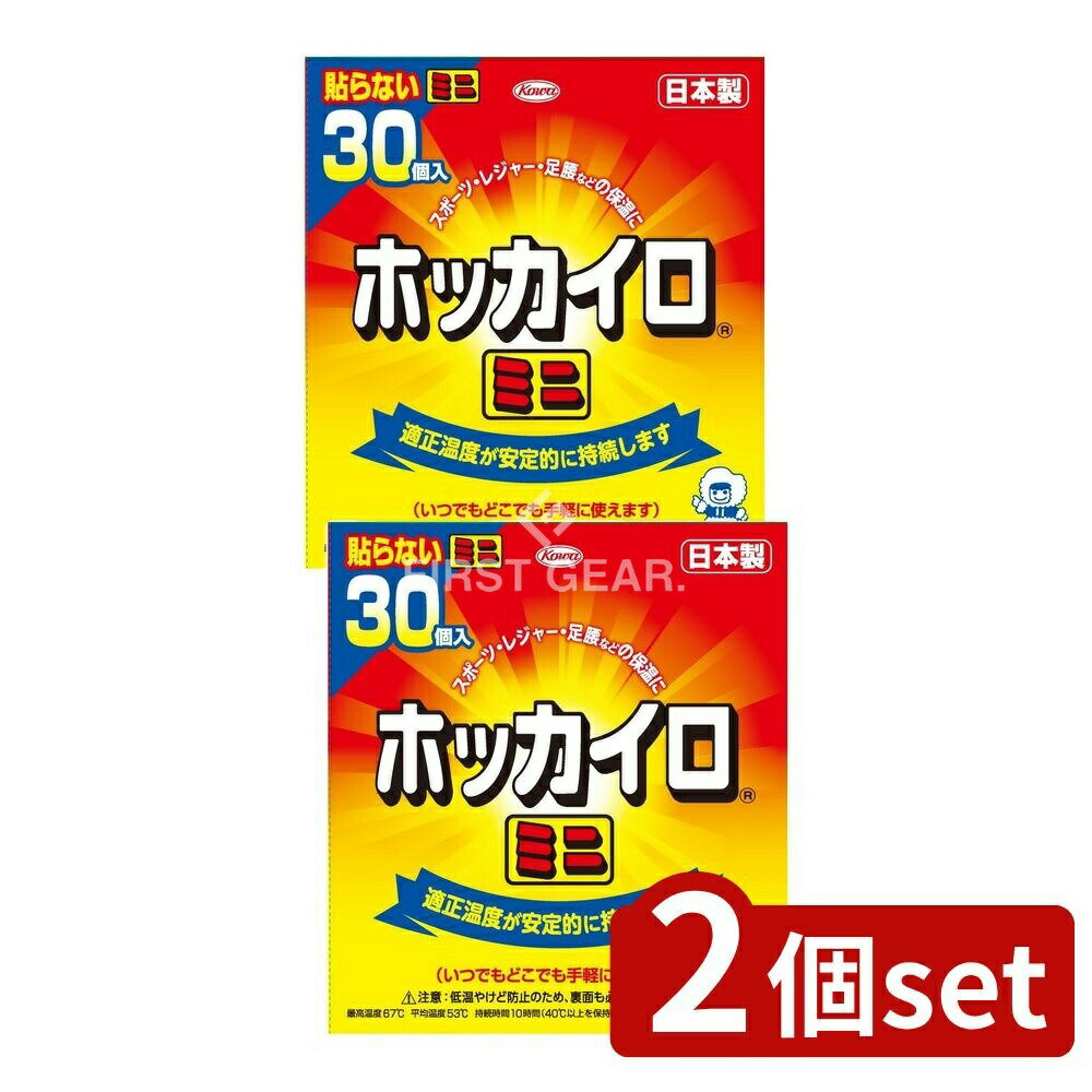 ＼レビュー特典有／【2個セット】 興和 ホッカイロ貼らないミニ [単品内容量/30個] | ホッカイロ 貼ら..