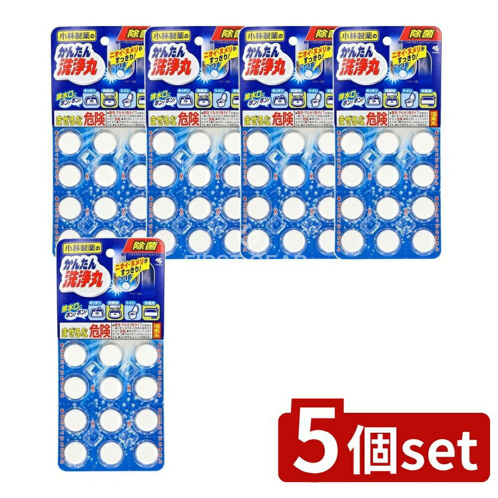 ＼レビュー特典有／【5個セット】 小林製薬 かんたん洗浄丸 [単品内容量/12個] | 小林製薬 かんたん洗..