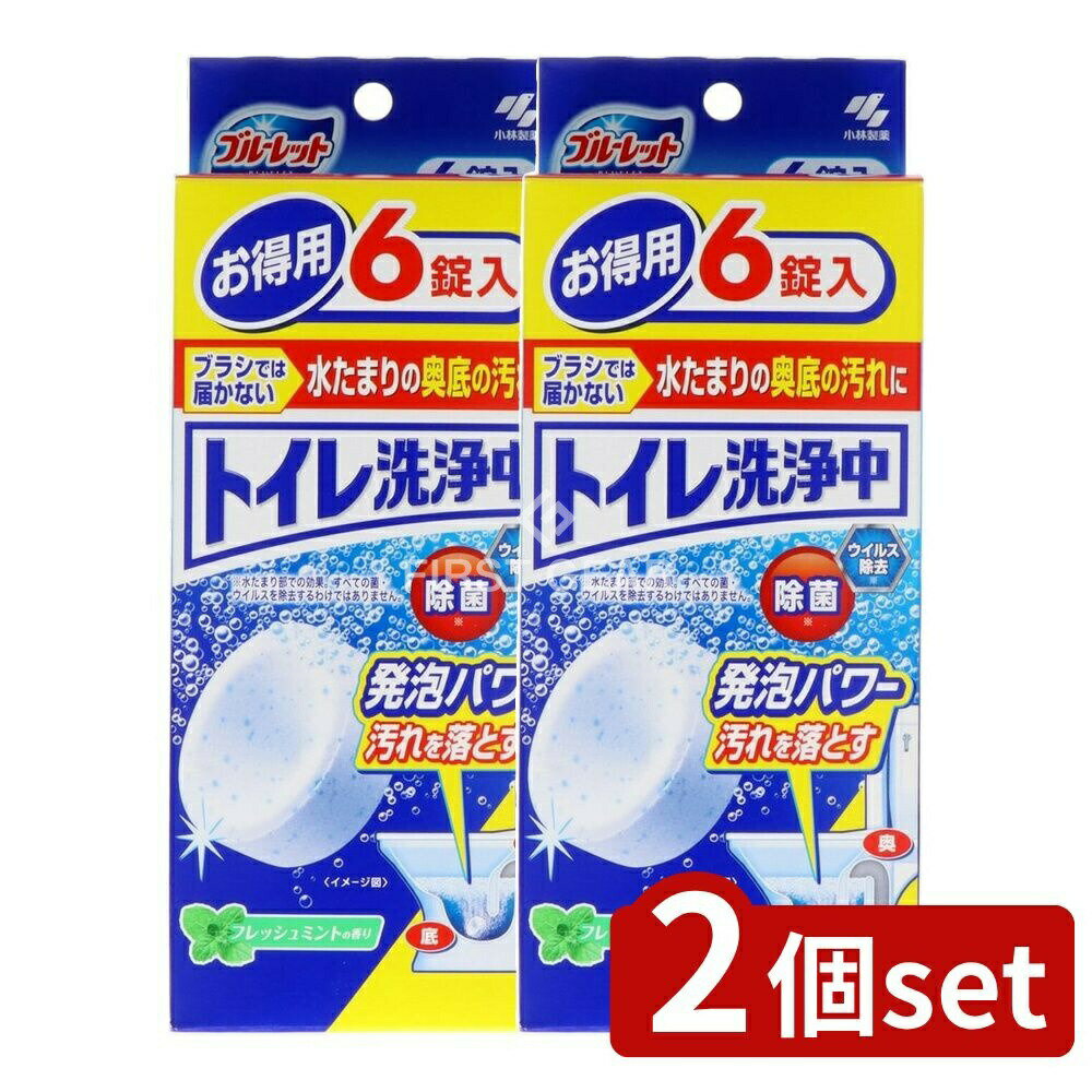 ＼レビュー特典有／【2個セット】 小林製薬 ブルーレット トイレ洗浄中 フレッシュミントの香り [単品..