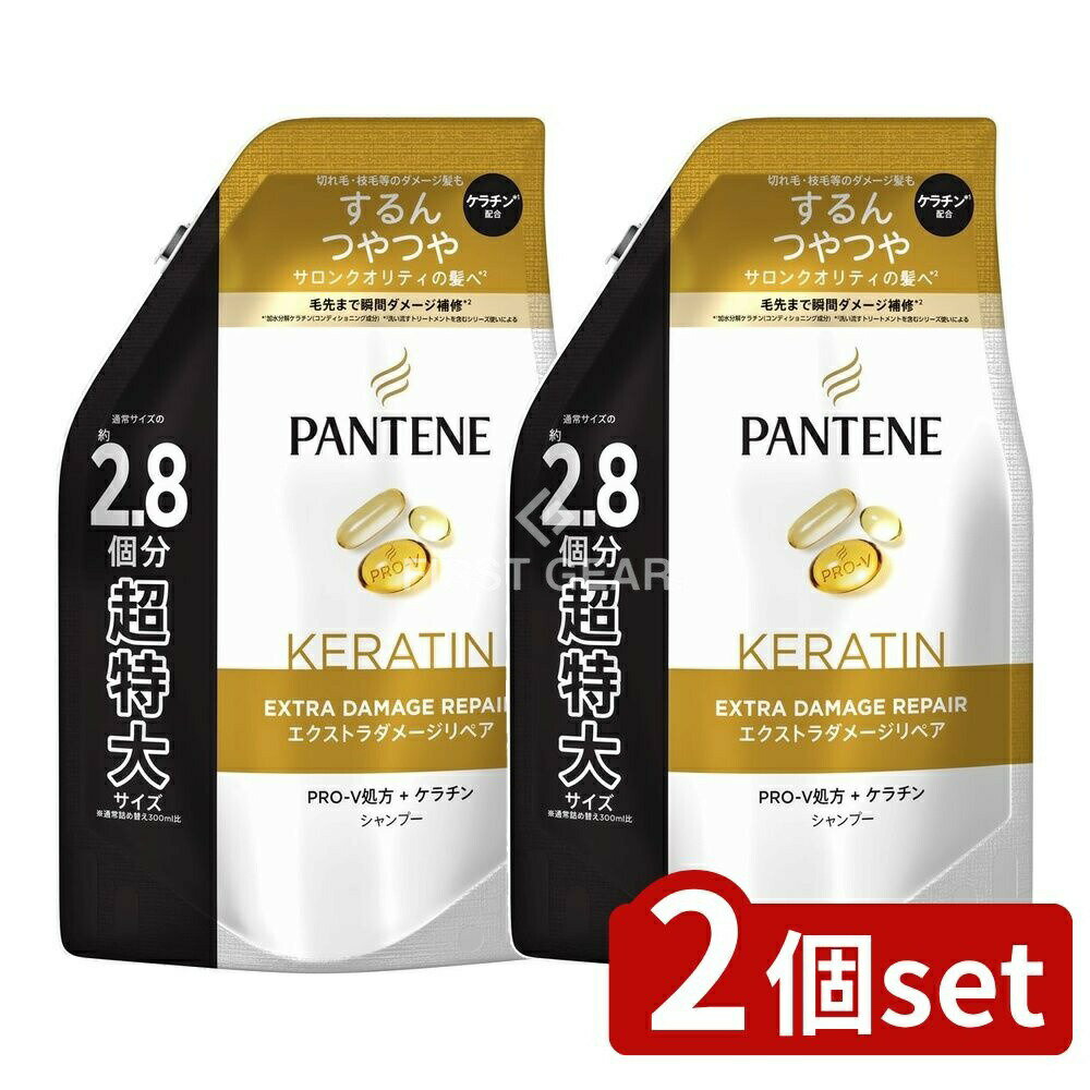 ＼レビュー特典有／【2個セット】 P&G パンテーン エクストラダメージリペア シャンプー 詰替 超特大サイズ [単品内容量/860ml] | パンテーン シャンプー パンテーン エクストラダメージリペア シャンプー ヘアケア 植物由来 ヘアトリートメント