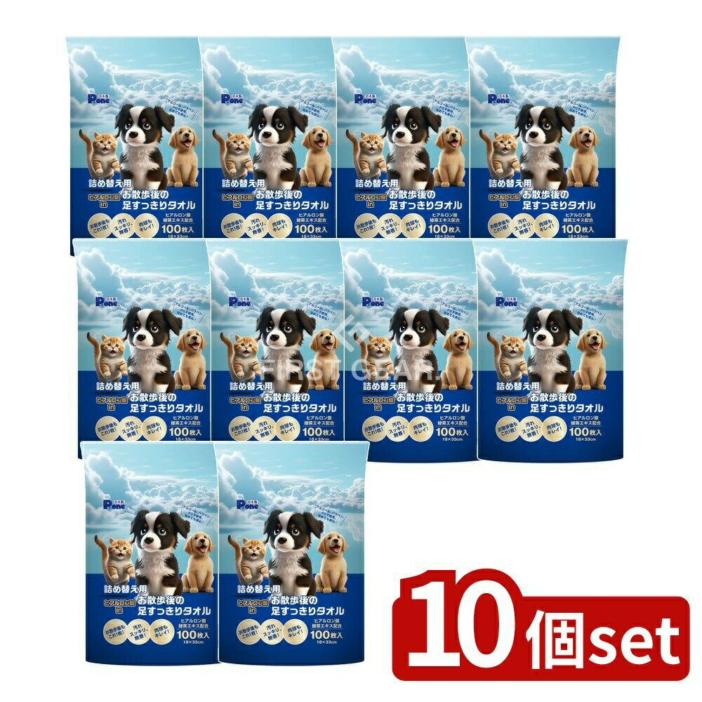 【10個セット】 第一衛材 ヒアルロン酸inお散歩後の足すっきりタオル 詰め替え用 [単品内容量/100枚] |..
