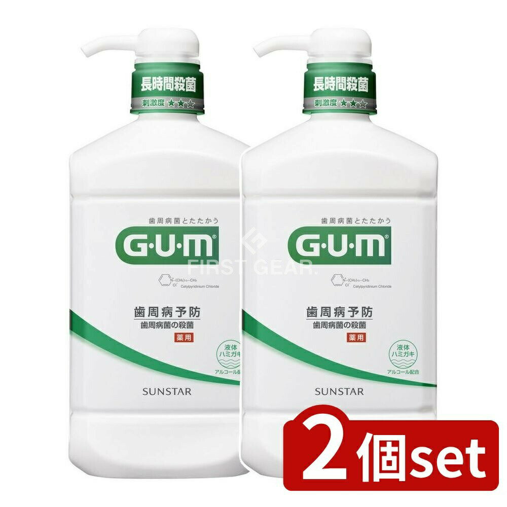 ＼レビュー特典有／【2個セット】 サンスター ガム・デンタルリンス レギュラータイプ [単品内容量/960ml] | ガム マウスウォッシュ ガム デンタルリンス 液体歯磨き オーラルケア 歯磨き 殺菌剤 antibacterial 口腔ケア 口腔洗浄 殺菌成分