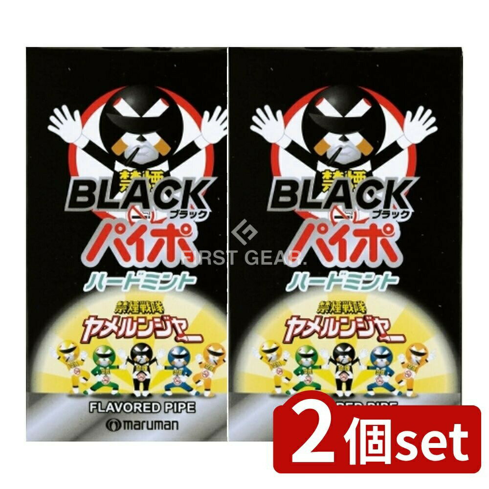 【2個セット】 マルマン ブラックパイポ [単品内容量/3本] | 禁煙パイポ マルマン 禁煙グッズ リラックスパイポ アソート ブラックパイポ ペパーミント レモンライム グレープフルーツ 日本製 煙ゼロ タバコ代替品 繰り返し使用 龍角散 移動中