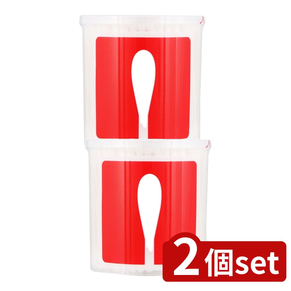 【2個セット】 平和メディク UD綿棒普通軸ケース [単品内容量/200本] | 綿棒 ユニバーサルデザイン 平和メディク 綿棒ケース コットン100％ 綿球 キトサン 耳掃除 普通軸 ヘルスケア 衛生用品 レギュラータイプ お子様用 耳かき 日用品