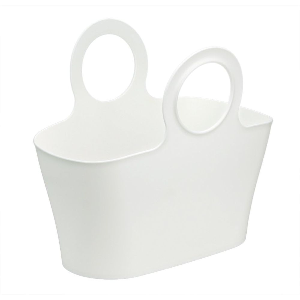 イノマタ化学 イノマタ オーブL4481 WH | オーブ バスケット トートバッグ イノマタ オーブL 収納かご おしゃれ 収納バスケット ホワイト 取っ手付 柔らか素材 おもちゃ収納 持ち運び便利 ガーデニングバッグ 美容グッズ収納 ペット用品収納 レジャーバッグ