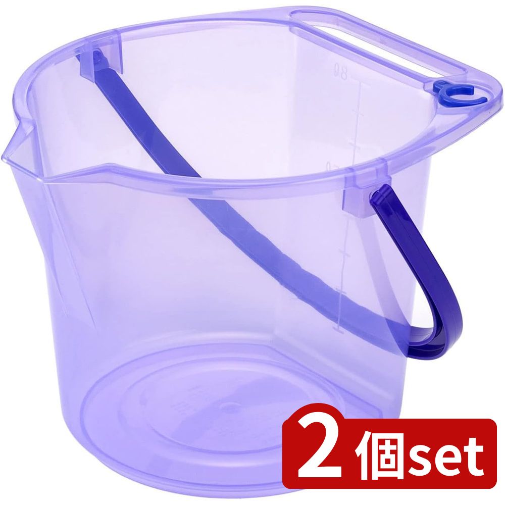 2個set イノマタ化学 なるほどバケツ8LアクアBL 3207 | アクアブルー なるほどバケツ なるほどバケツ8L..