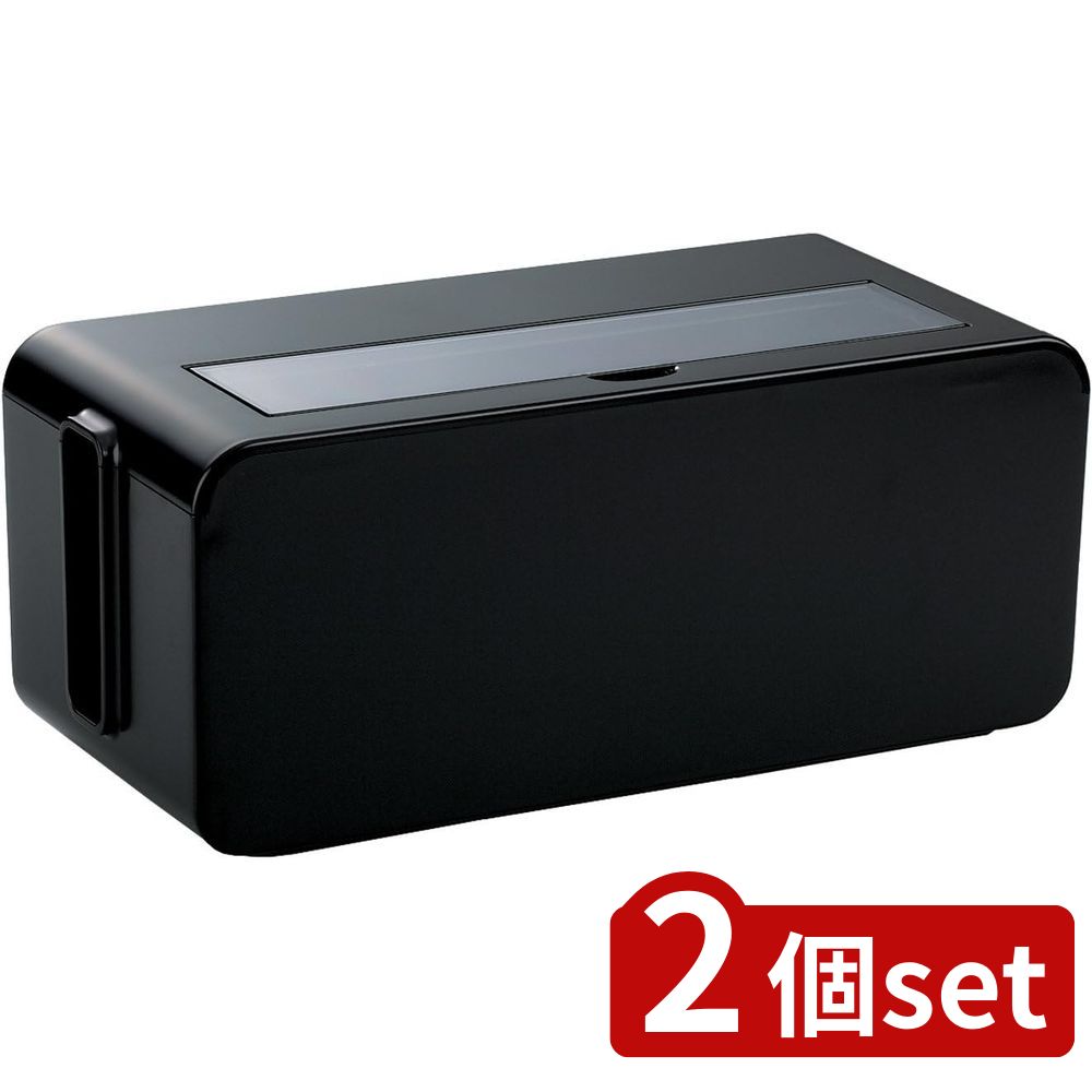 2個set イノマタ化学 イノマタ テーブルタップボックス BK 4830 | テーブルタップボックス ケーブルボ..