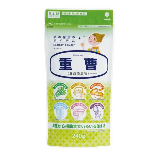 【箱売り 60個セット】 重曹240g(食品添加物) | 重曹 紀陽除虫菊 掃除 240g キッチン 料理 消臭 洗剤 大掃除 油汚れ 湯アカ 茶シブ スポンジ アク抜き 冷蔵庫 清掃 水回り 浴室 キッチンまわり グッズ ニオイ消し 家庭用