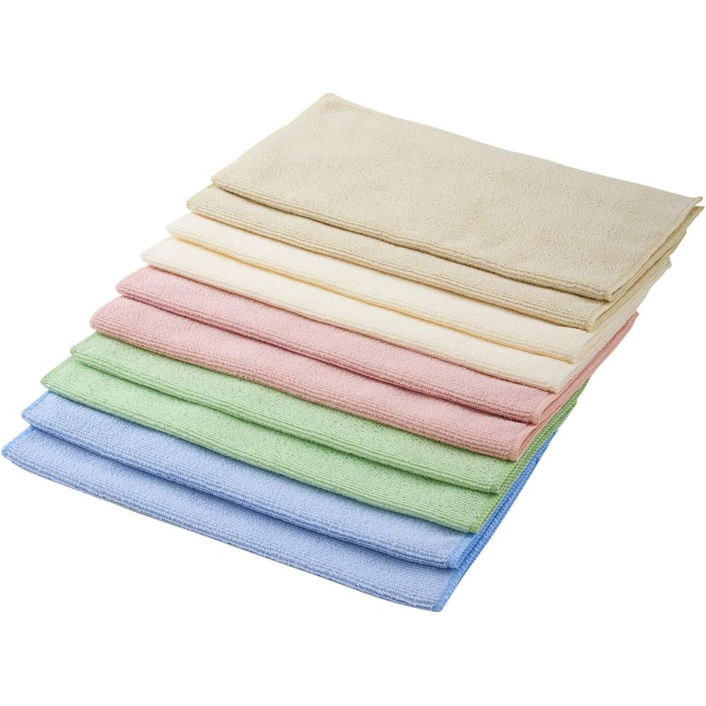 レック レック 激落ちクロス10P S361 | クロス マイクロファイバー 激落ちクロス 超極細繊維 掃除 ふきん 吸水 速乾 ダスター お掃除 カラ拭き 水拭き 万能クロス ぞうきん 洗剤不要 拭き掃除 床拭き キッチンクロス 食器拭き 台ふきん タオルのサムネイル