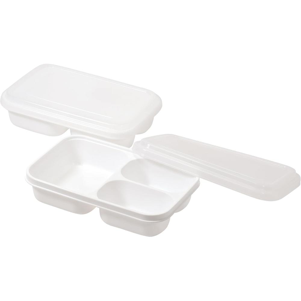 パール金属 DC-6051 ホームレーベル つくりおきランチボックス650(2個組) | つくりおきランチボックス お弁当箱 2個組 パール金属 冷凍保存 電子レンジ対応 日本製 コンパクト 食品保存 おかず容器 650ml 盛り付け簡単 食品保存容器