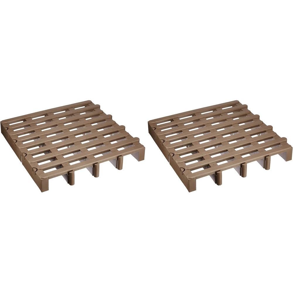 伸晃 JP-BR2 ジョイントパレット(2台入り)BR | ジョイントパレット すのこ 湿気対策 カビ対策 日本製 ..